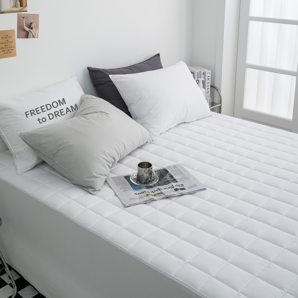 나라데코 40수 순면 솔리드 누빔 매트리스커버 S