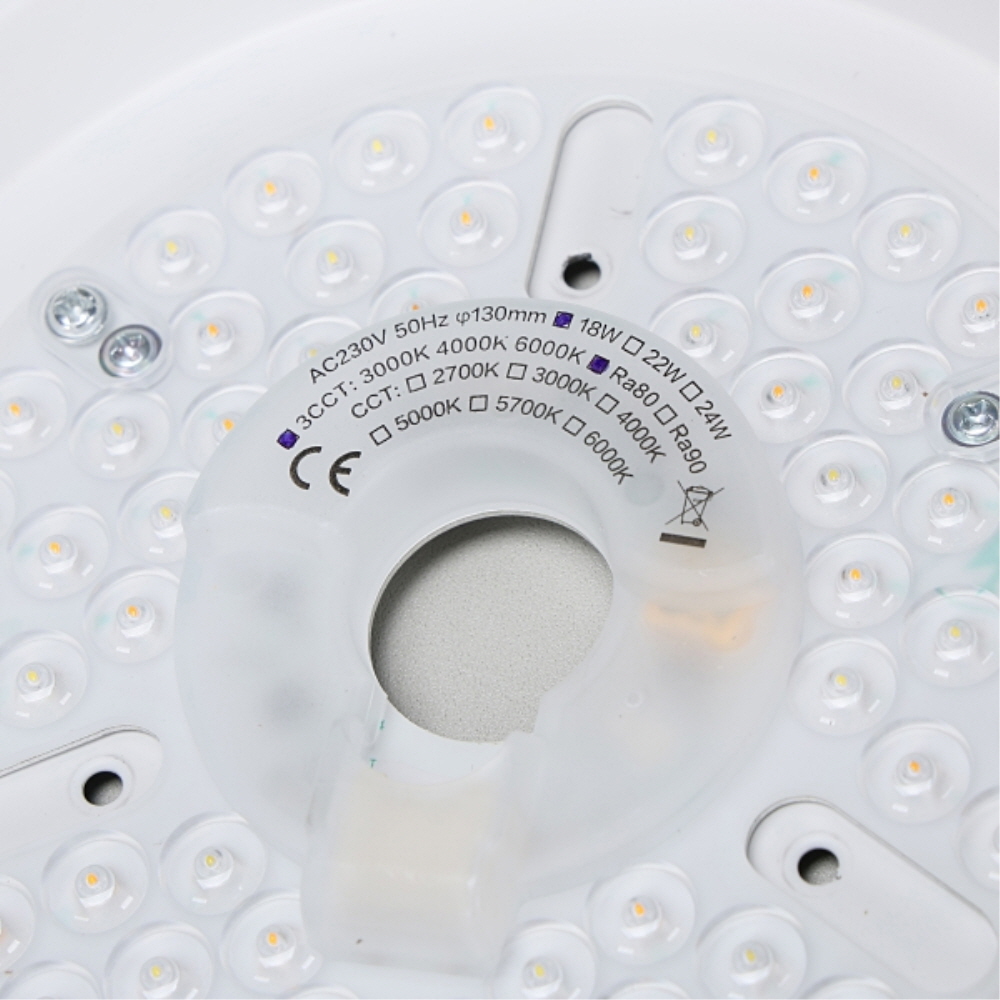 LED 조명 삼색변환 저소음 거실 실링팬 천장형 선풍기 1320mm(52인치) 화이트 - 상세 이미지 5