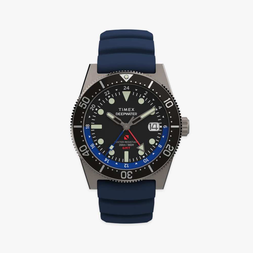 타이맥스 딥워터 리프200 GMT 러버스트랩 수영시계 41mm TW2W75100 - 메인 이미지