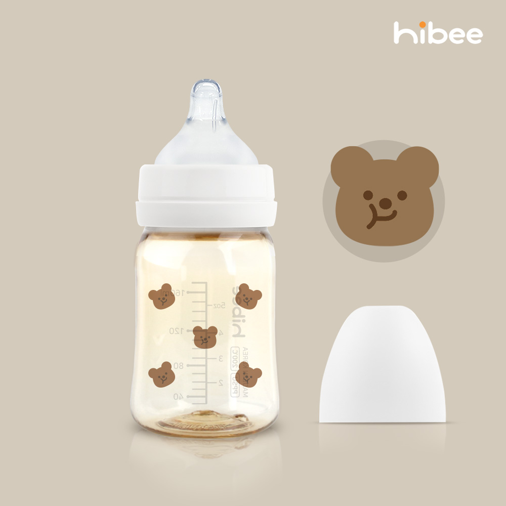 하이비 PPSU 에잇벤트 배앓이방지 젖병 170ml 봄에디션 볼빵곰 - 상세 이미지 2