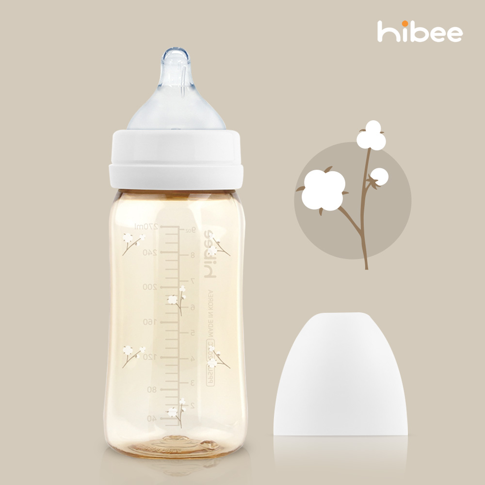 하이비 PPSU 에잇벤트 배앓이방지 젖병 270ml 목화 - 상세 이미지 2
