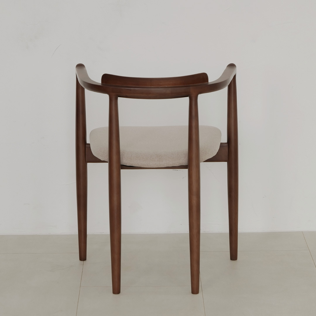 자야캠핑 포르보 1923 월넛 원목 인테리어 카페 식탁 쿠션 의자 암체어