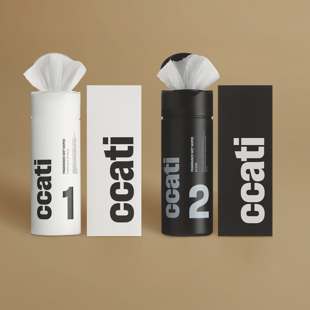 까띠 차량용 물티슈 향기 청소 세정 알콜 소독 퍼퓸 선물 ccati 70매