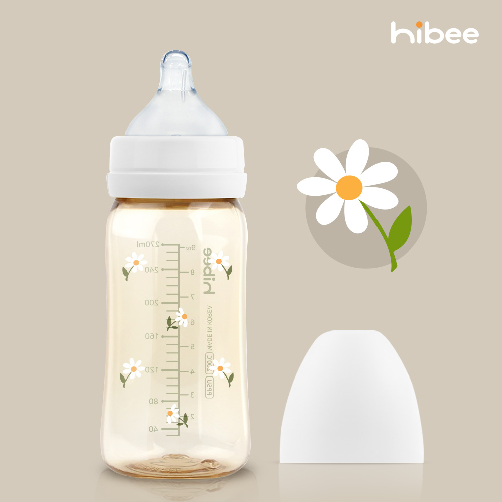 하이비 PPSU 에잇벤트 배앓이방지 젖병 270ml 봄에디션 데이지 - 상세 이미지 2
