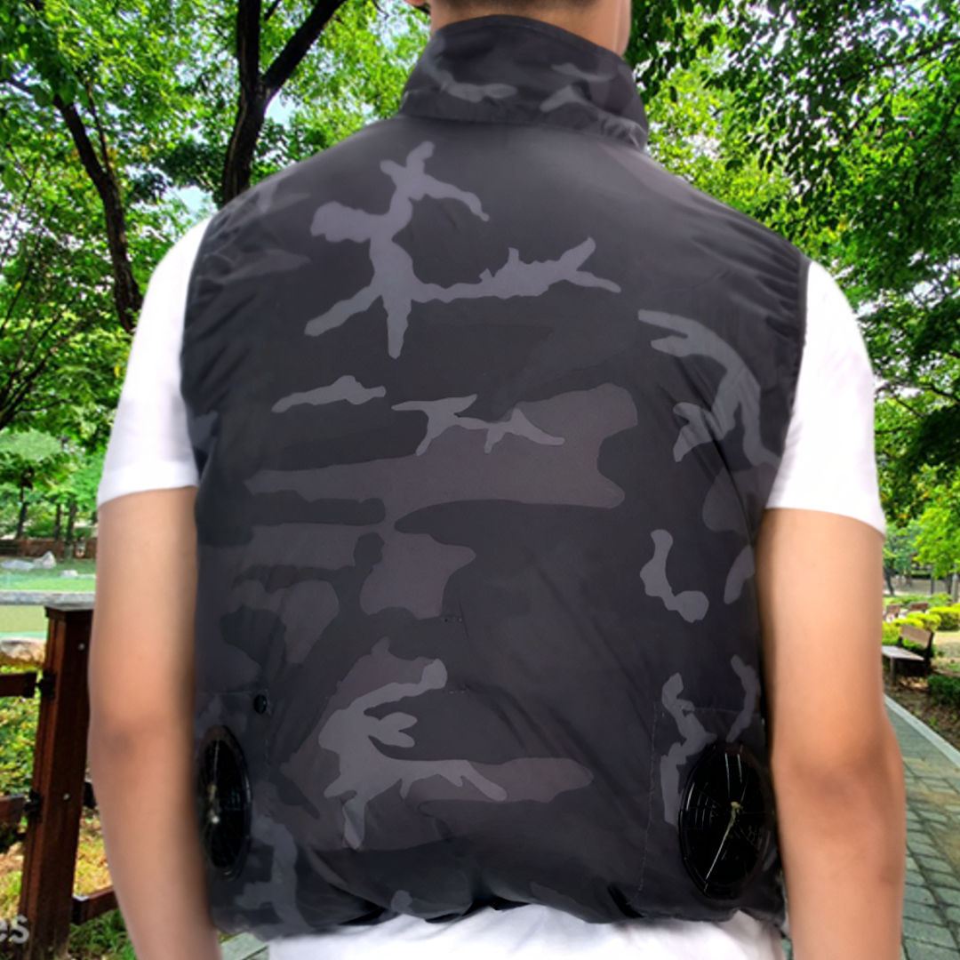 [5세대] 선풍기 아이스 등산 조끼 남성 여름 쿨조끼