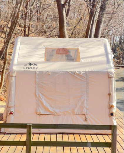 루디 에어텐트 리빙쉘 터널형 면 텐트 그늘막 캠핑 9.0