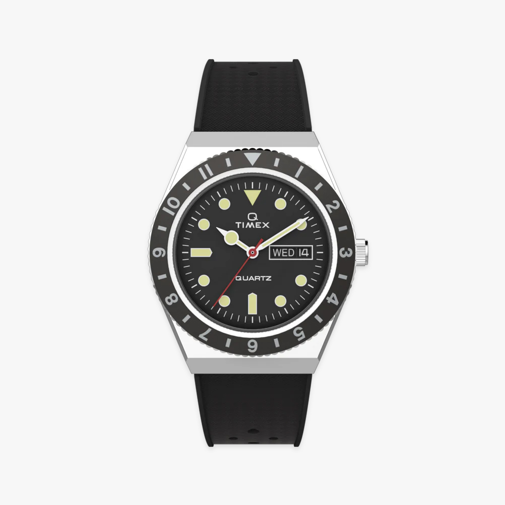 타이맥스 Q TIMEX 러버스트랩 손목시계 38mm TW2V32000 - 상품 이미지