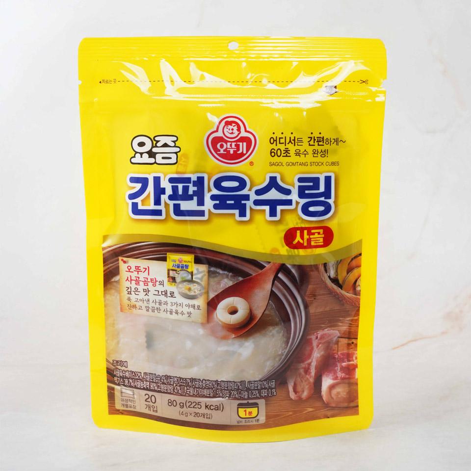 메가마트 오뚜기 요즘 간편육수링 사골 80G - 상품 이미지