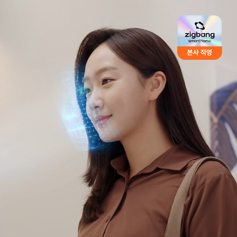 직방 헤이븐 AI 얼굴인식 Wifi 모바일키 도어락 ZDX-D60 - 상세 이미지 3