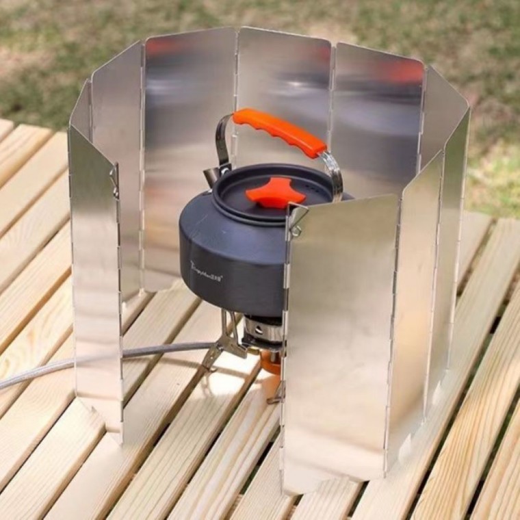 10단 접이식 버너 바람막이 가림막