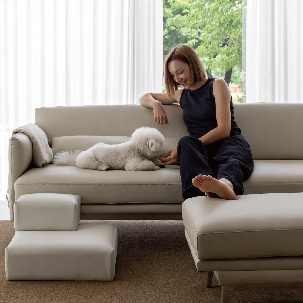 반트 세렌딥 이태리천연가죽 4인소파