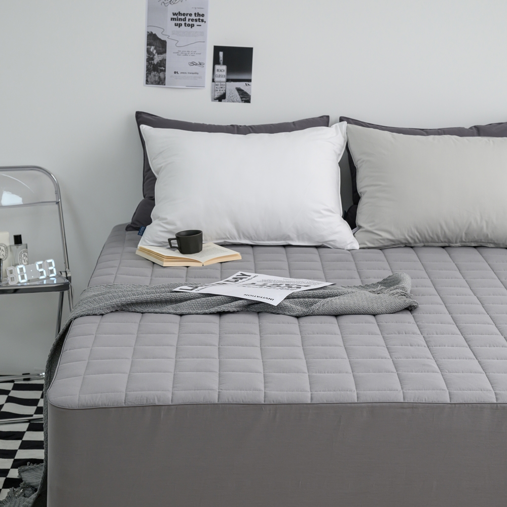 나라데코 40수 순면 솔리드 누빔 매트리스커버 S