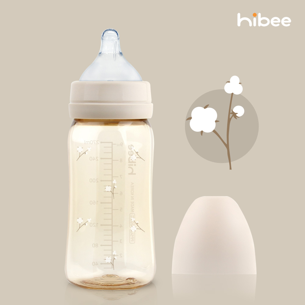 하이비 PPSU 에잇벤트 배앓이방지 젖병 270ml 목화 - 상품 이미지