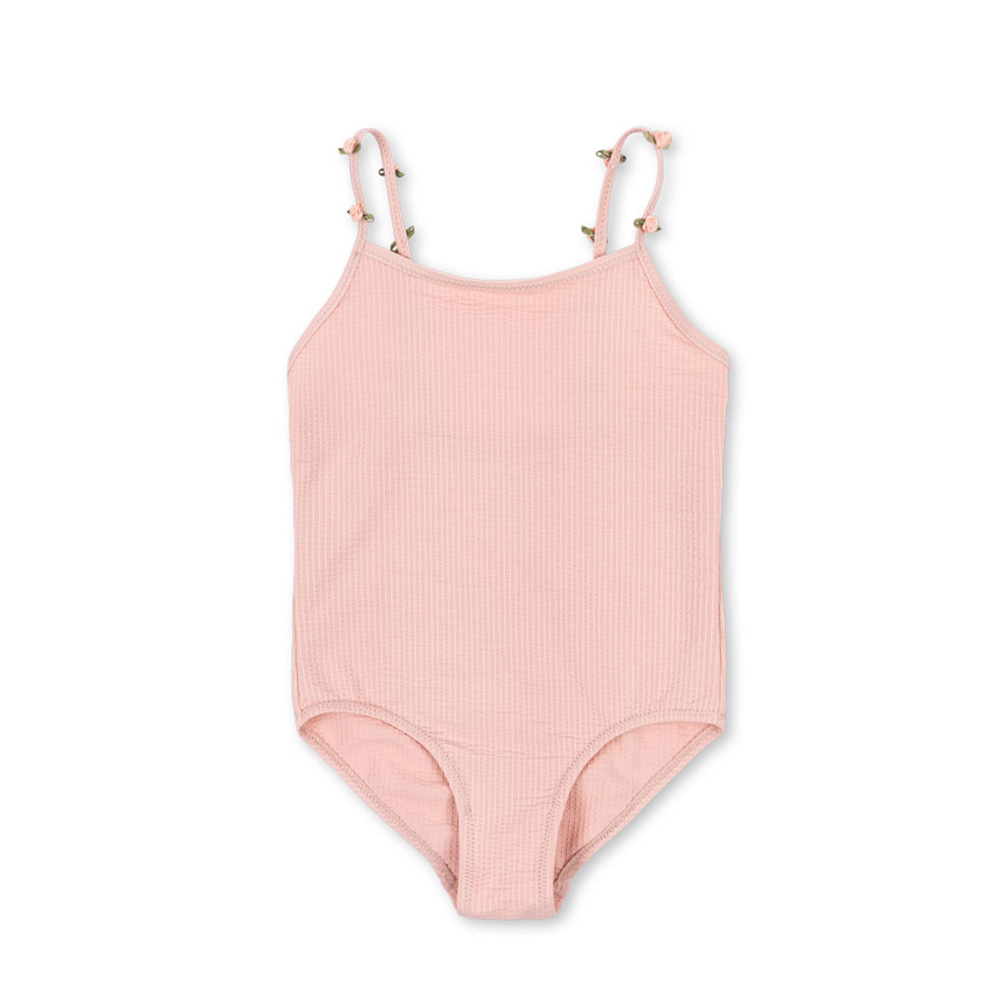 콩제슬래드 키즈 로즈 스트랩 플로리 스윔 수트 수영복 KS102628 POWDER PINK - 메인 이미지