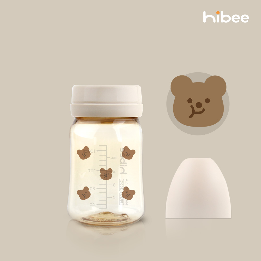 하이비 PPSU 에잇벤트 배앓이방지 젖병 170ml 노꼭지 봄에디션 볼빵곰 - 상품 이미지