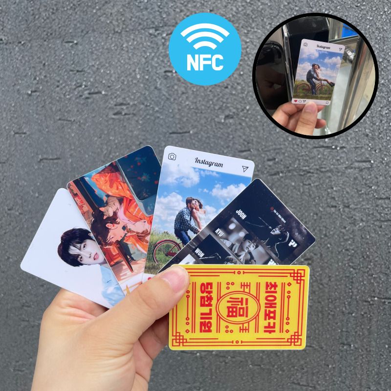 커스텀 NFC 포토카드 제작 포카 만들기 인쇄 아이돌 굿즈 소량 주문 PVC 양면 사진 - 상세 이미지 2