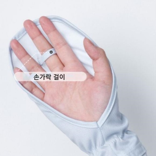 헐렁한팔토시 여성 골프 운전 투톤 쿨토시 빅사이즈 야구 손등 가리개 여름 - 상세 이미지 5