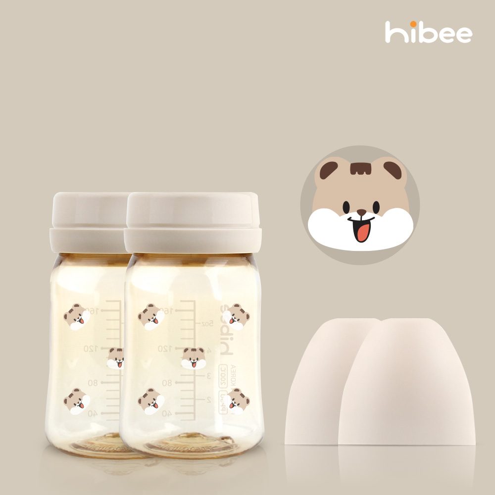 하이비 PPSU 에잇벤트 배앓이방지 젖병 170ml 노꼭지 트윈팩 다람이 - 상품 이미지