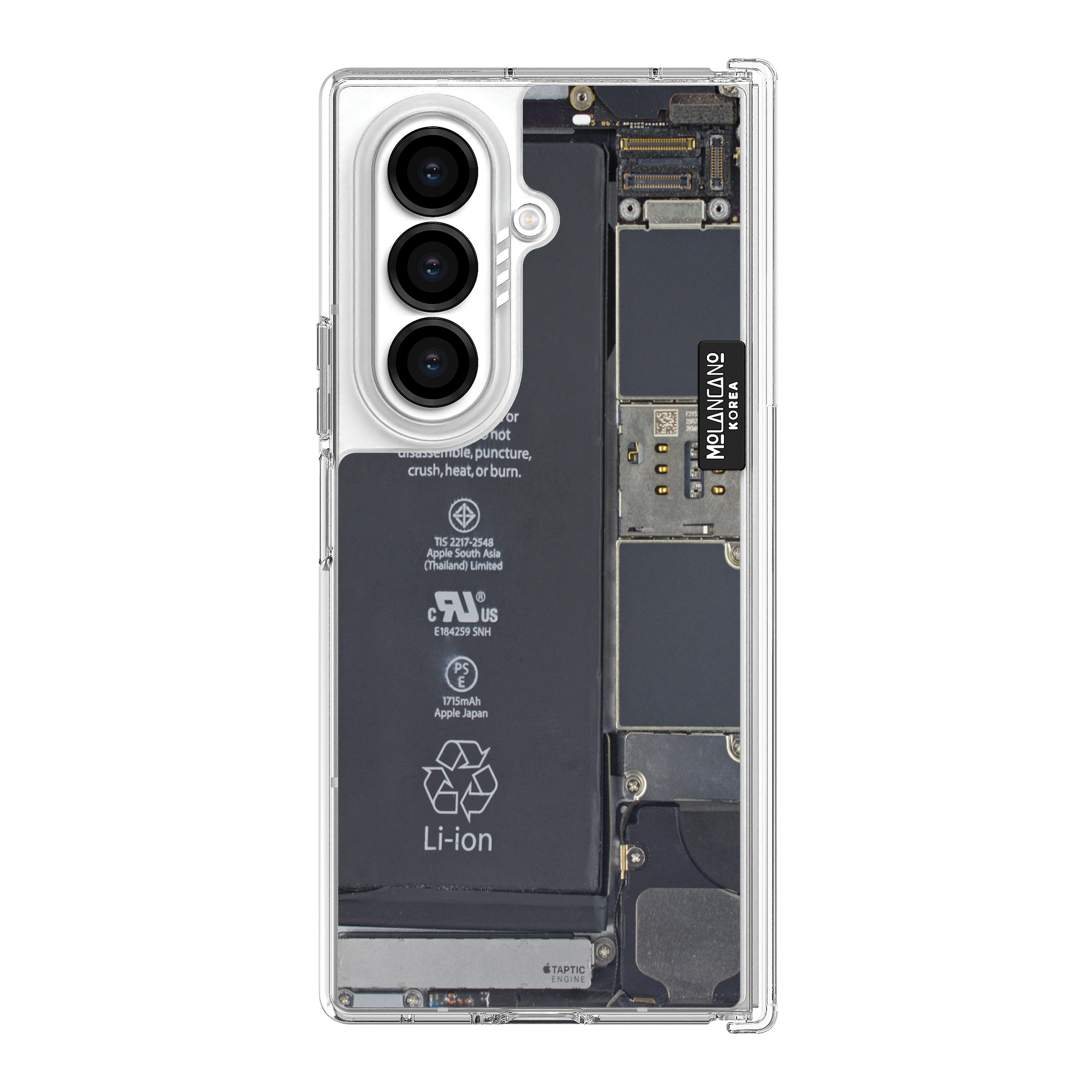 갤럭시 Z폴드7 크리스탈 디자인 힌지 보호 휴대폰 케이스  키스미 - 상세 이미지 5