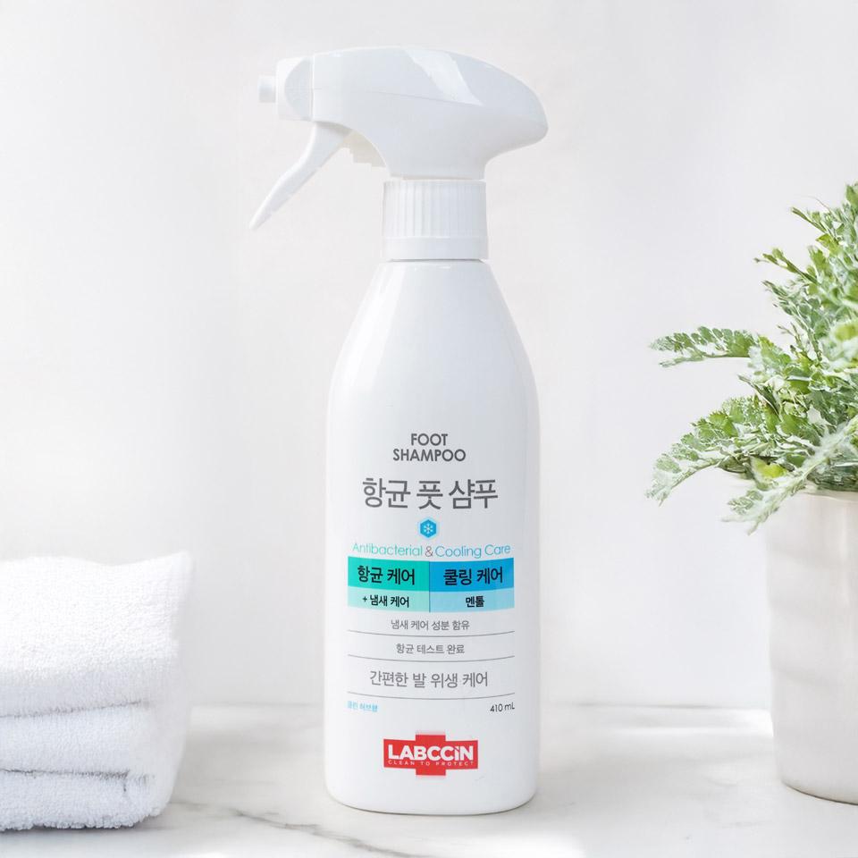 메가마트 애경 랩신항균 풋샴푸 쿨링 410ml - 상품 이미지