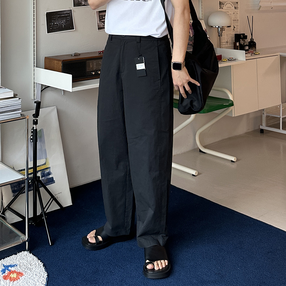 남자여름바지 쿨 밴딩 벌룬 팬츠 나일론 바지 남자 아이스팬츠 - 상세 이미지 2