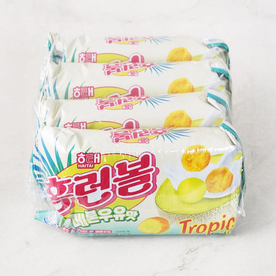 메가마트 해태 홈런볼 메론우유맛 43gx4 - 상품 이미지