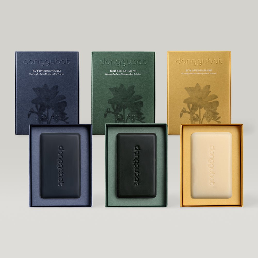 동구밭 블루밍 퍼퓸 샴푸바 80g (탈모 완화 기능성 인증) 탈모완화샴푸  탈모비누