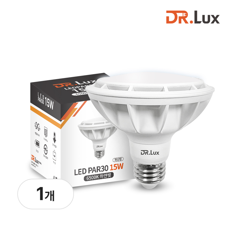 LED PAR30 전구 카페 매장용 스포트라이트 15W, 확산형, 주광색, 1개