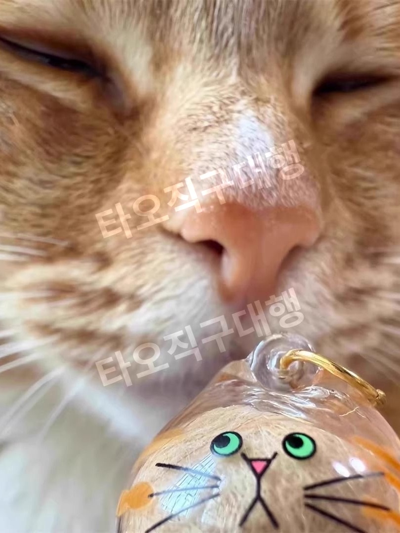 고양이털가챠 보관 동물 피규어 모형 투명 장식 반려묘 애완 키링 미니어처 모델 - 상세 이미지 4
