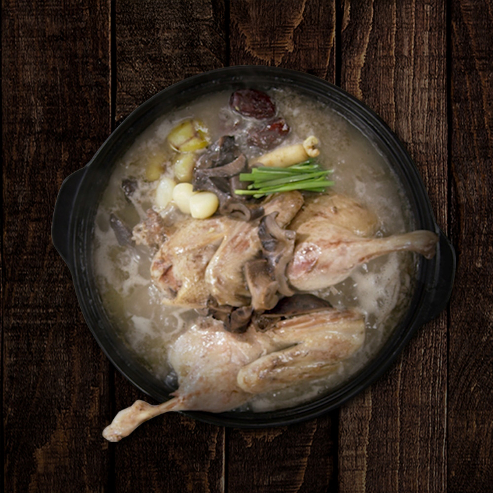 유황먹은 능이오리백숙 1.2kg x 3팩 밀키트 복날 보양식 능이버섯 캠핑용 간편식 - 상세 이미지 4