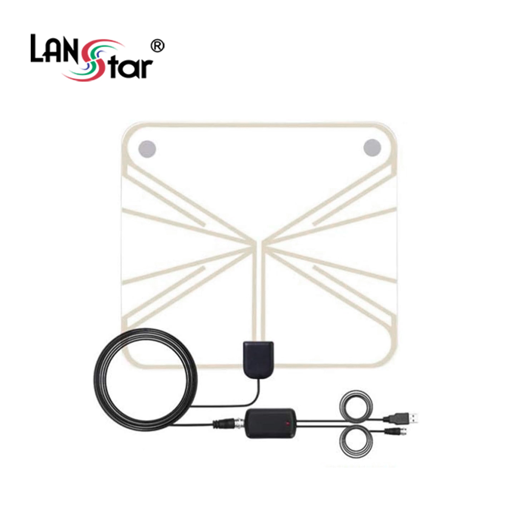 랜스타 디지털 TV 안테나 UHD 지상파 실내 수신기+증폭기 세트
