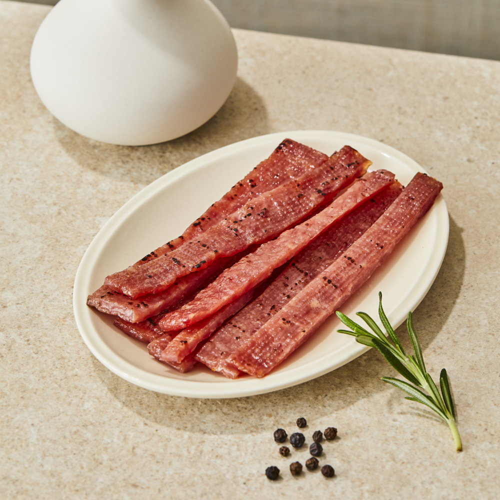 삼형제고기 돼지육포 40g 1팩 수제육포 부드러운 간식 달콤 순한맛 - 상세 이미지 2
