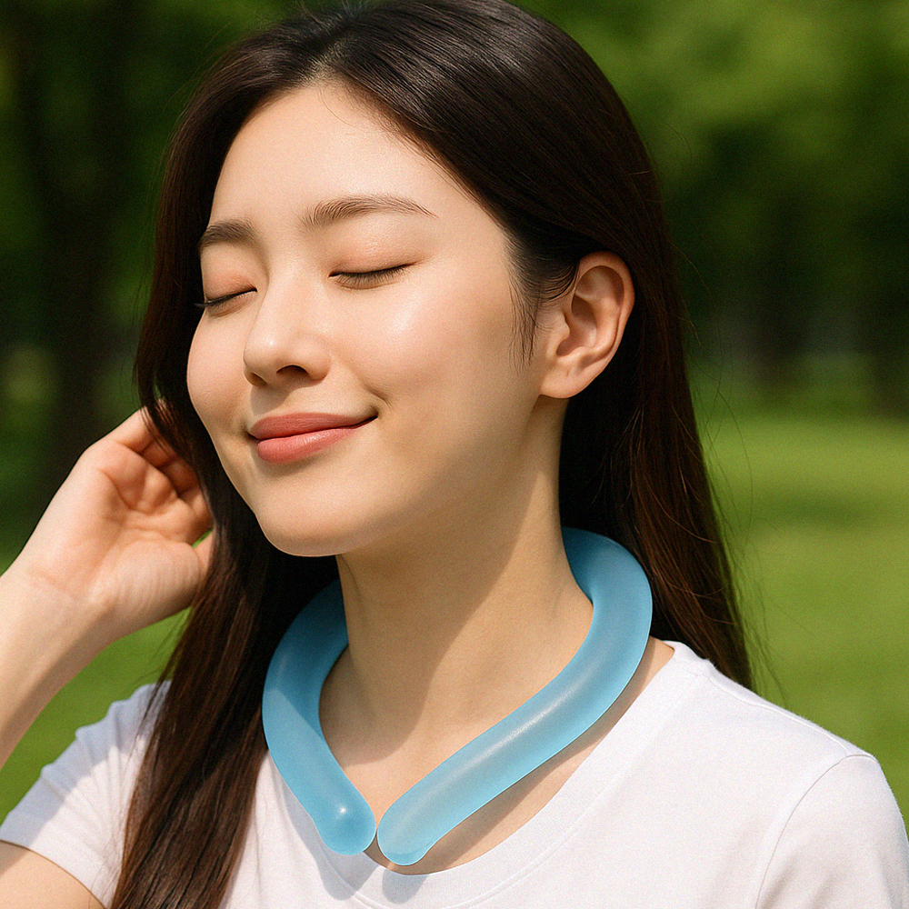여름넥쿨러 아이스밴드 아이스링 얼음 목걸이 넥밴드 넥쿨러 - 상세 이미지 3