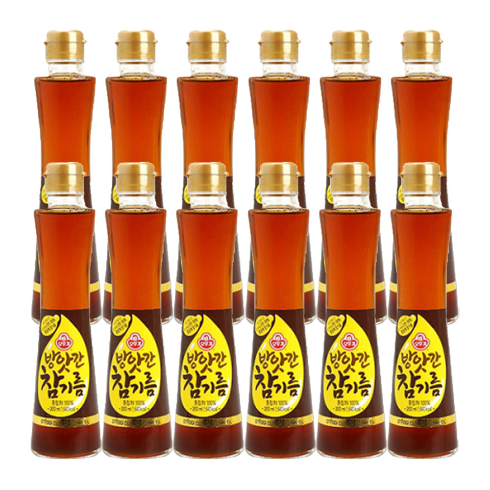 오뚜기 방앗간 참기름 200ml, 12개