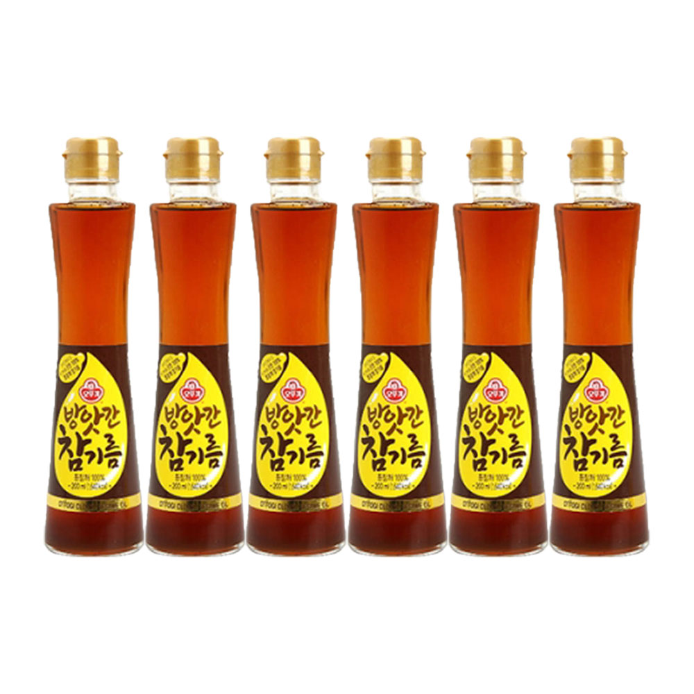 오뚜기 방앗간 참기름 200ml, 6개