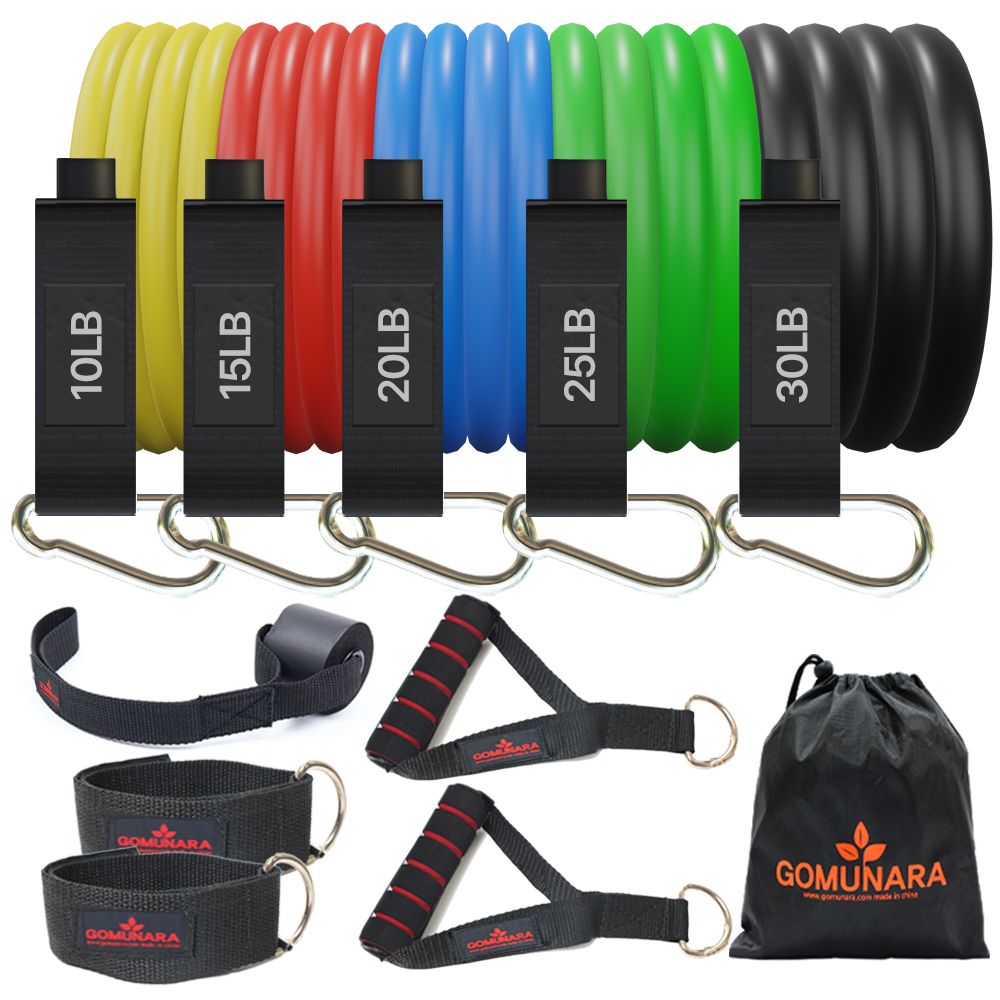 고무나라 멀티 튜빙밴드 세트 엑티브 고무줄 운동 헬스 탄력 저항 라텍스 홈트레이닝 기구