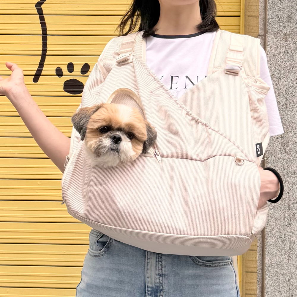 강아지 포대기 애견 슬링백 앞가방 모드니펫 산책 이동가방 백팩 S