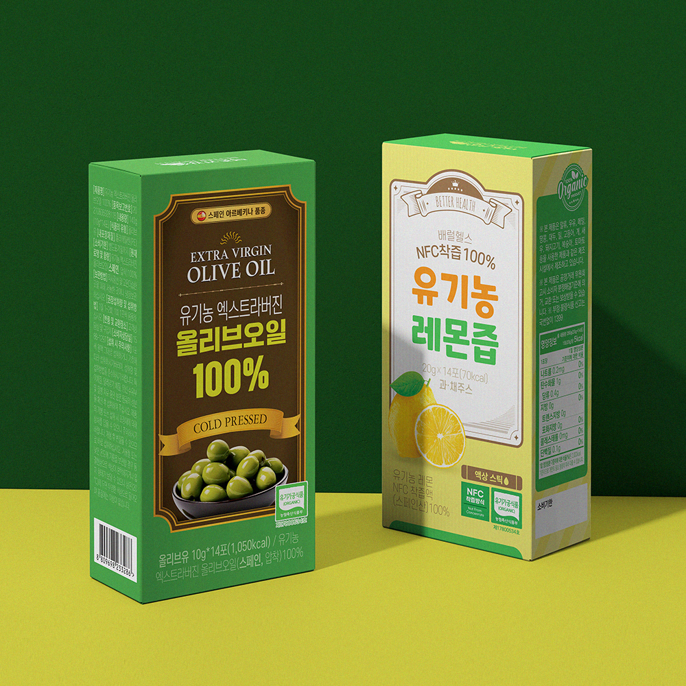 배럴헬스 유기농 올레샷 올리브오일 레몬즙 스틱 세트 840ml, 2개 - 상세 이미지 2