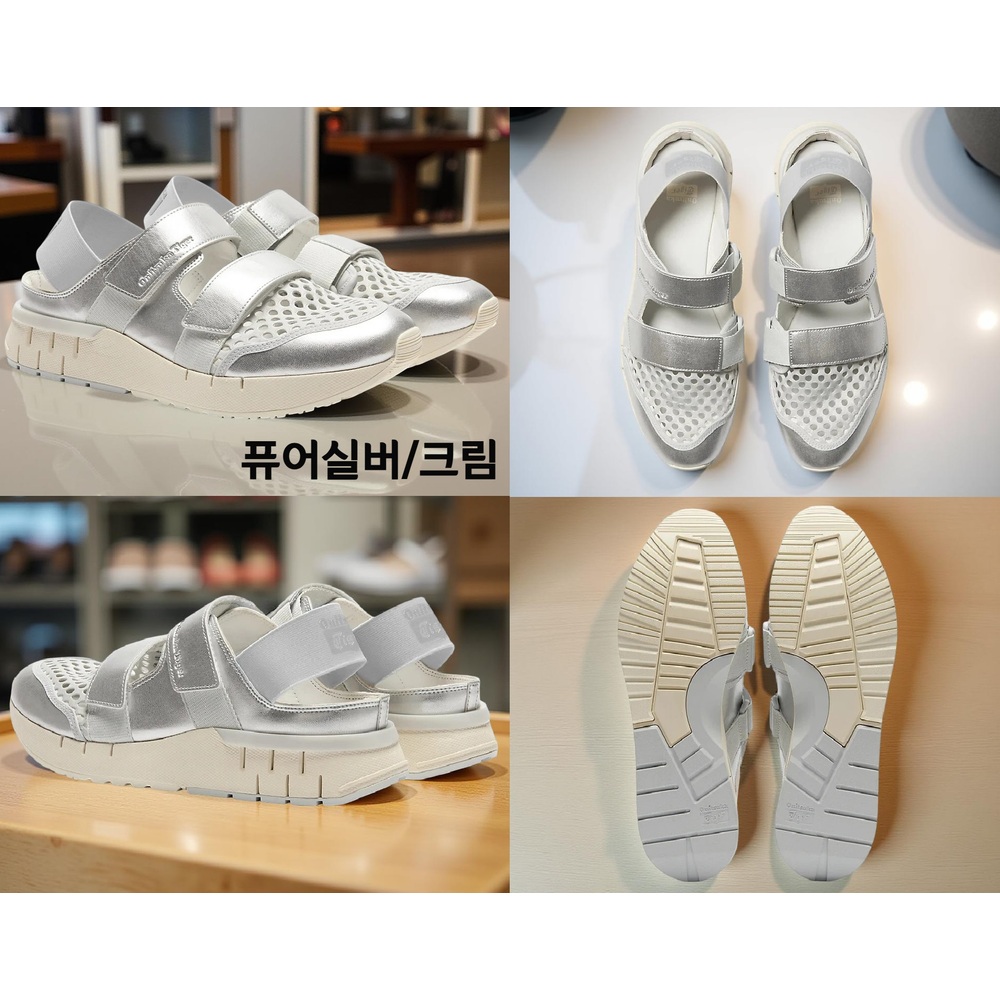 오니츠카타이거 레빌락 샌들 여성 1183A966 230 크림/퍼티 이미지 6