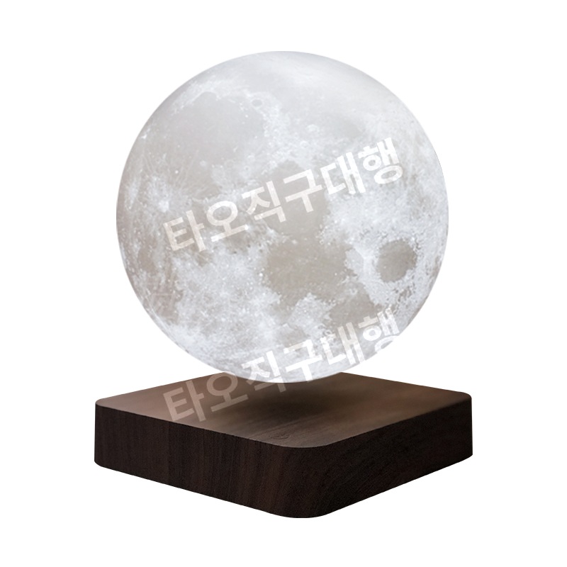 자기부상 무드등 수면등 달 조명 달무드등 인테리어 회전 떠있는 달조명 침실 무중력 - 상세 이미지 5