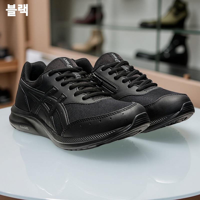 아식스 젤 펀워커 남성 워킹화 웰니스 조깅 운동화 1291A042 245 001/블랙 - 상세 이미지 2