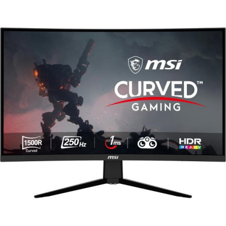 [해외]MSI G32C4X, 32인치 게이밍 모니터, 1920 x 1080(FHD) 커브드 1ms, 250Hz, FreeSync, 1500R, HDMI, 디스플레이포트, 틸트 조절