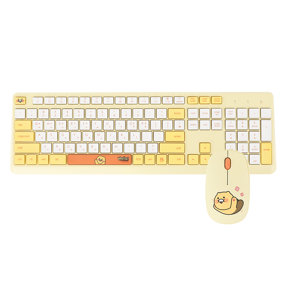 카카오 춘식이 무선 키보드 마우스 세트