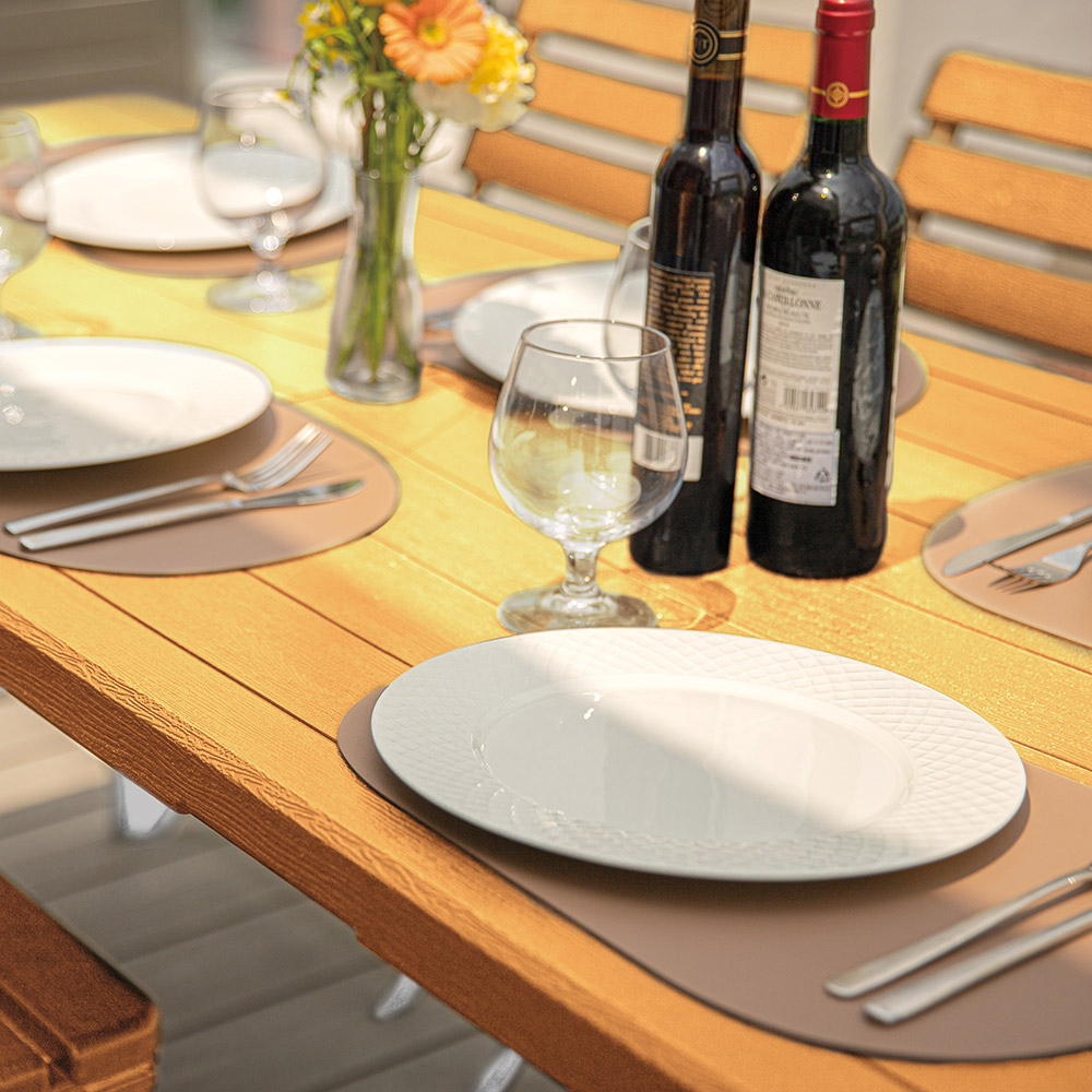 로티캠프 접이식 테이블 1800 폴딩 간이 식탁 입식 브로몰딩 다용도 다크브라운