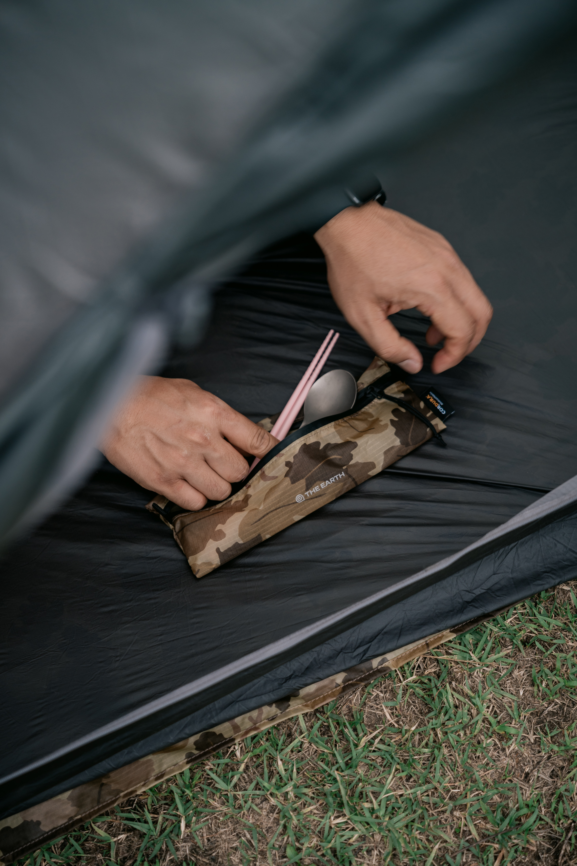 디얼스 코듀라 트레일 지퍼 파우치 슬림 CORDURA Trail Zipper Pouch SLIM 코듀라  백패킹 수저파우치 백패킹 가방 장비 파우치 bpl - 상세 이미지 3