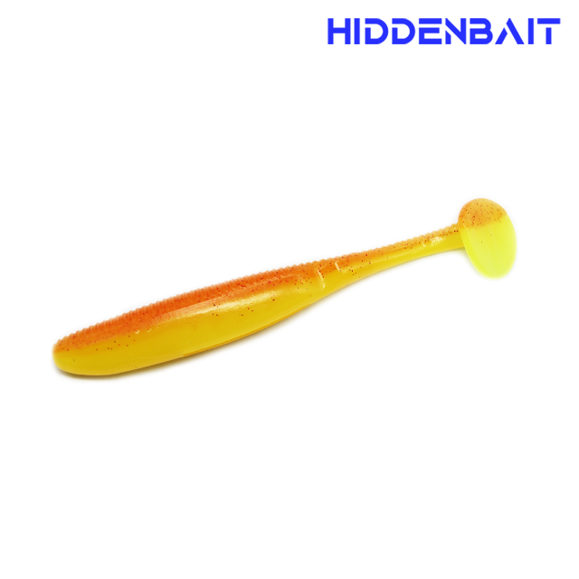 히든베이트 타이탄2 쉐드웜 소프트베이트 루어웜 광어낚시 배스낚시 H208 ORANGE CHART, 11cm(4.3인치) - 메인 이미지