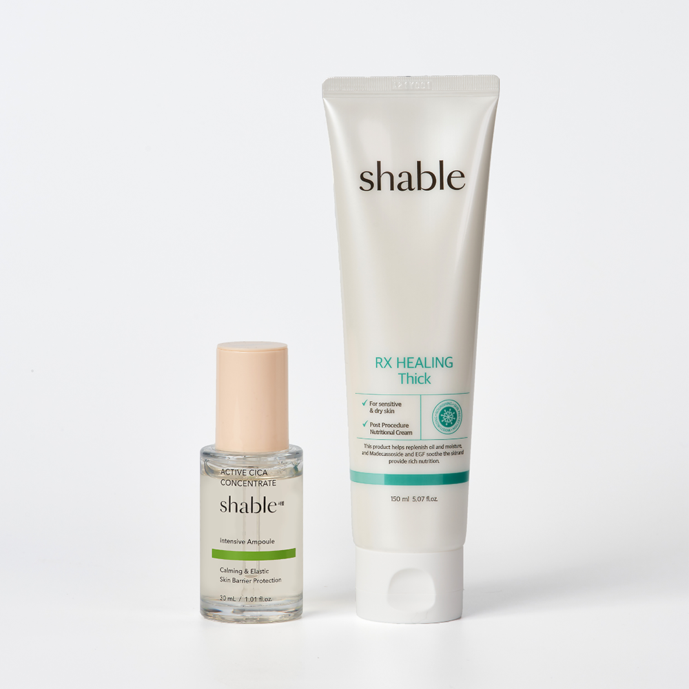 [민감성 피부 2종 세트] 샤블 2step 시카 앰플+힐링 시크 EGF재생크림 - 상품 이미지