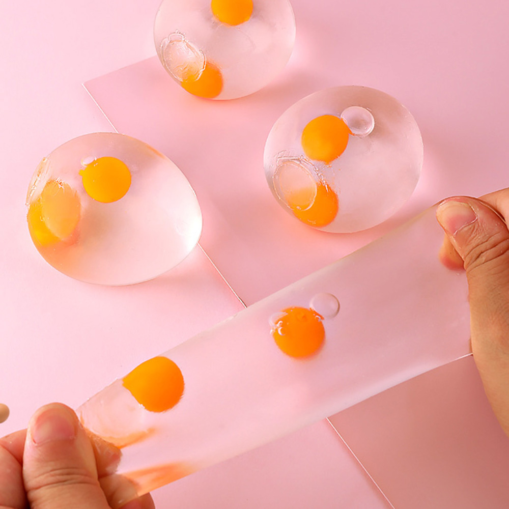 아동 KC 쌍계란 말랑이 지퍼팩 키링 리얼 주물럭 쫀득이 스쿼시볼 정서안정 안티스트레스 이미지 8