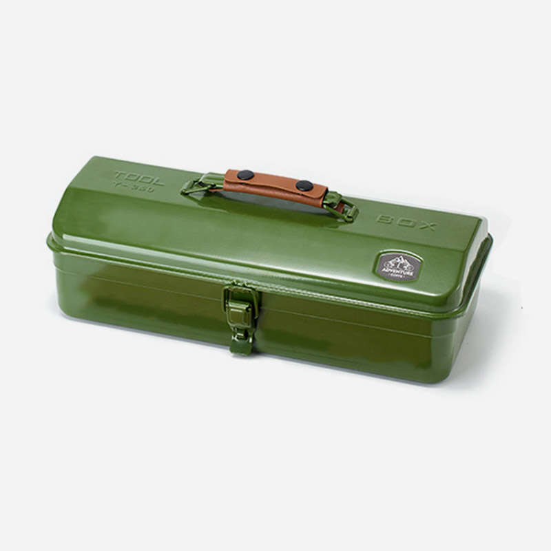 KOOLMAN 쿨맨 캠핑 아이언 스틸 수납 공구함 팩가방 올리브그린