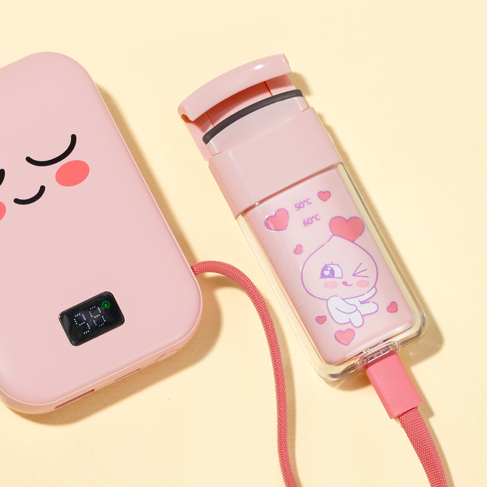 [슈퍼적립]카카오프렌즈 윙클 미니 속눈썹고데기 온열뷰러 히팅뷰러 (전용 파우치 포함) 어피치 이미지 6